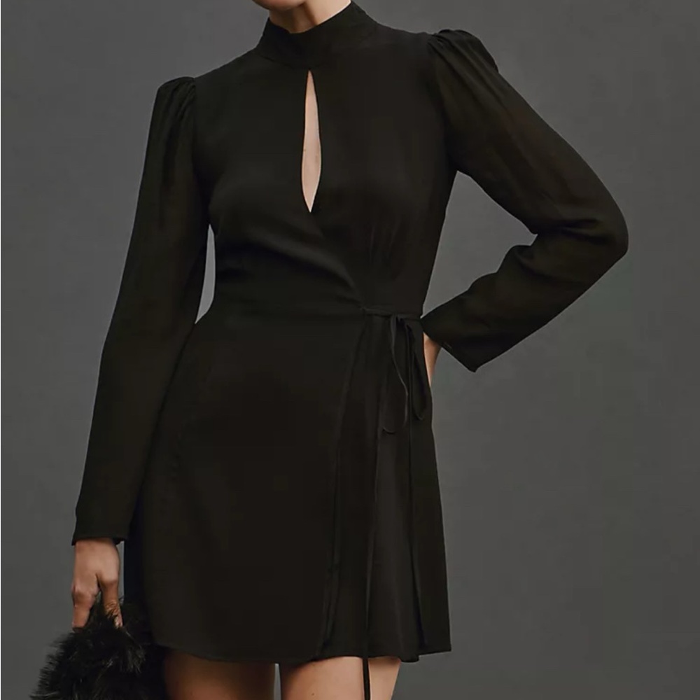 Reformation Ottessa Black dress XL